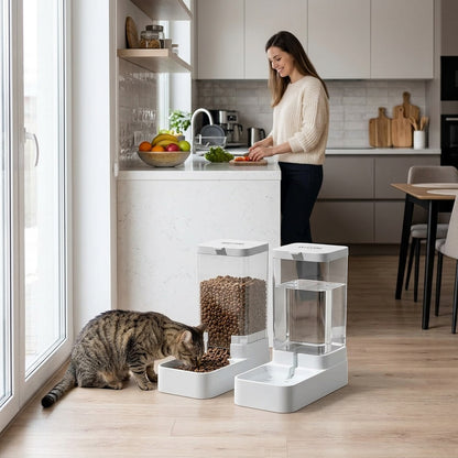 Automatic Pet Feeder and Waterer