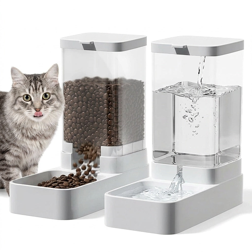 Automatic Pet Feeder and Waterer